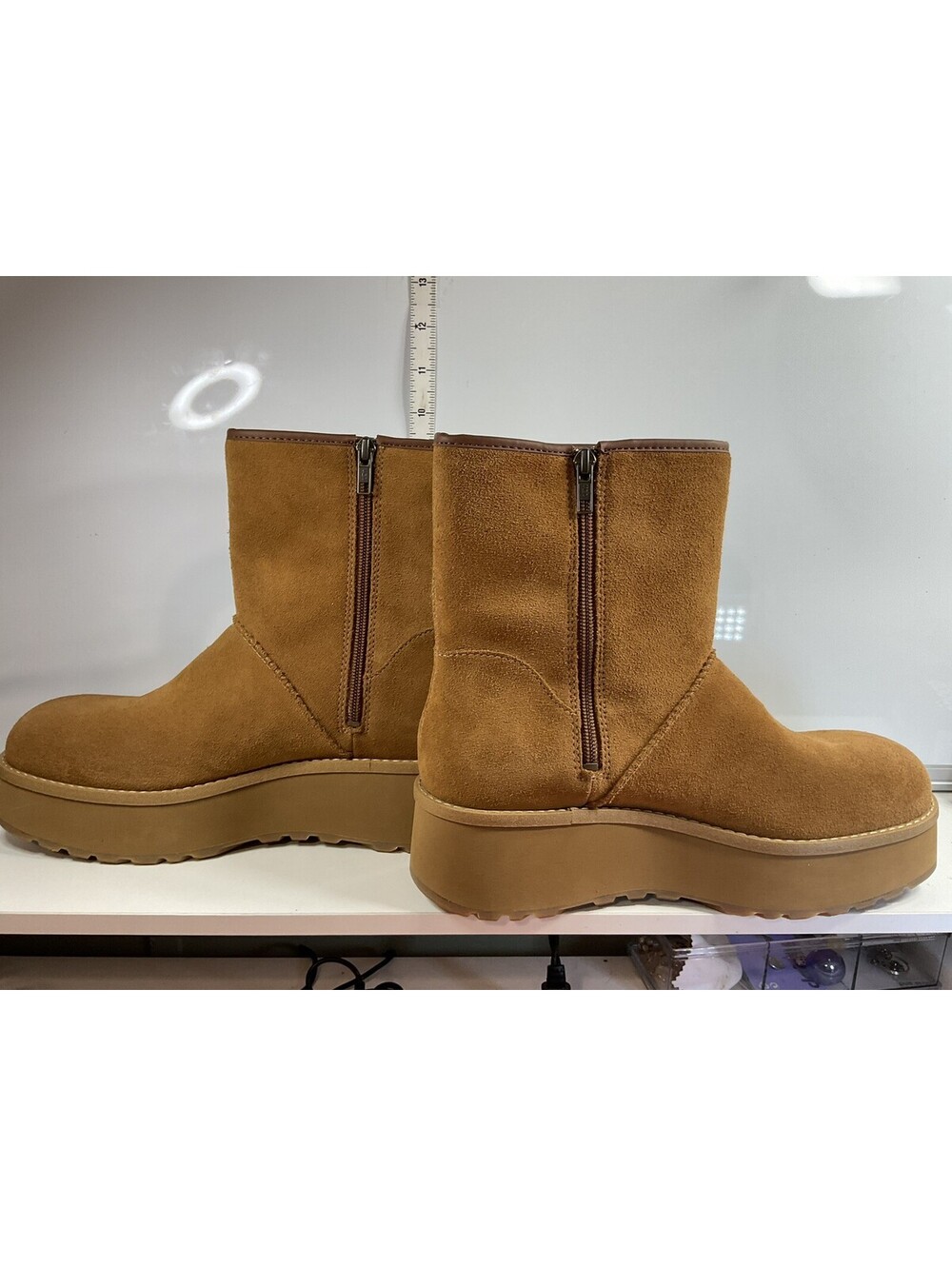 Ugg Cityfunc Mid Boots With Zippers Chestnut Size 10 NEW
